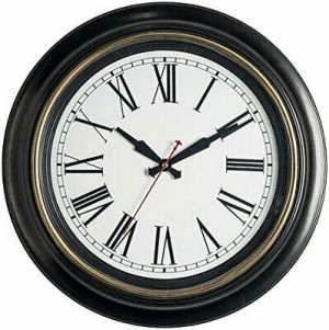 אביב לייף סטייל שעונים Bernhard Products Extra Large Wall Clock 18 Inch Quality Quartz Silent Non Ti...