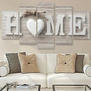 אביב לייף סטייל תמונות לסלון 5Pcs Unframed Modern Wall Art Painting Print Set Canva Picture Home Room Decor
