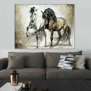 אביב לייף סטייל תמונות לסלון HORSE ABSTRACT CANVAS WALL ART PAINTING PICTURES HOME HANGING POSTERS HOME DECOR