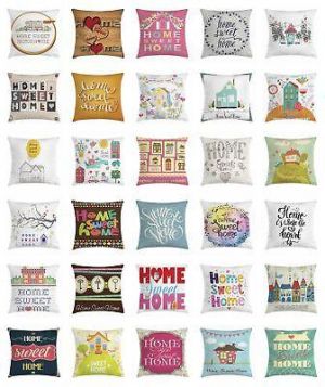 Home Sweet Home Throw Pillow Cases Cushion Covers Home Decor 8 Sizes