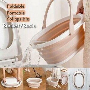אביב לייף סטייל הכל לניקיון Foldable Portable Water Bucket Plus Size Plastic Collapsible Easy To Store