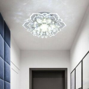 Modern Crystal LED Ceiling Light Fixture Hallway Pendant Lamp Chandelier Light