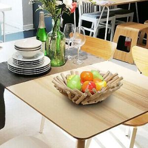 אביב לייף סטייל הכל למטבח Wooden Bread Fruit Bowl Fruit Basket Exquisite Kitchen Dinning Table Decoration